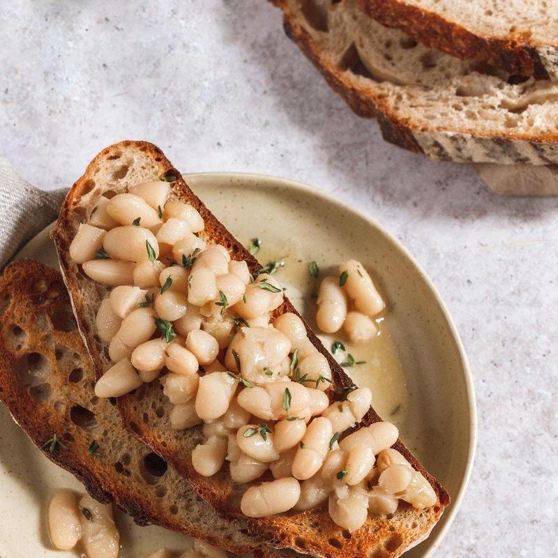 Beans on toast recipe with Primary Beans Cannellini beans