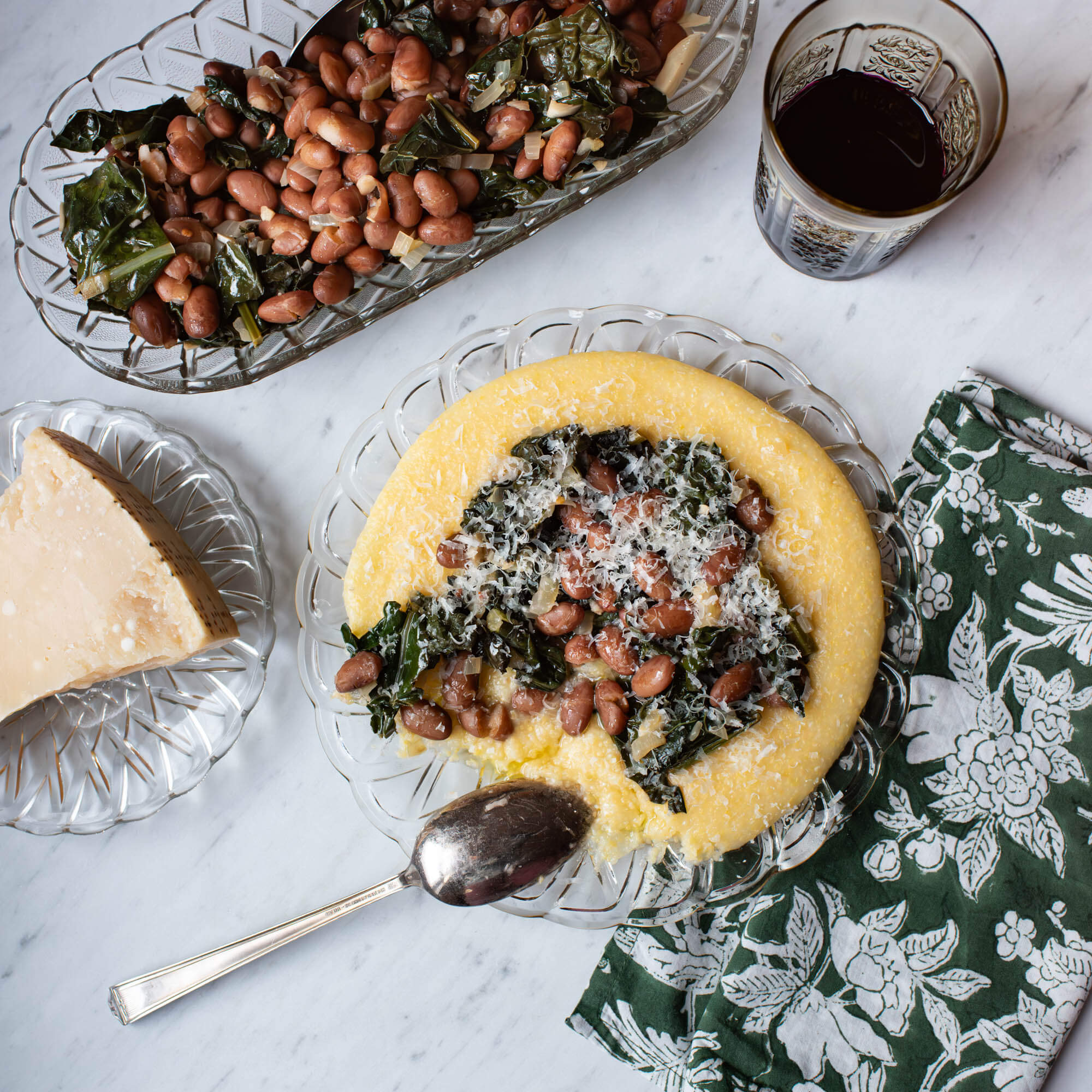 Italian-style beans and greens with Primary Beans Cranberry beans