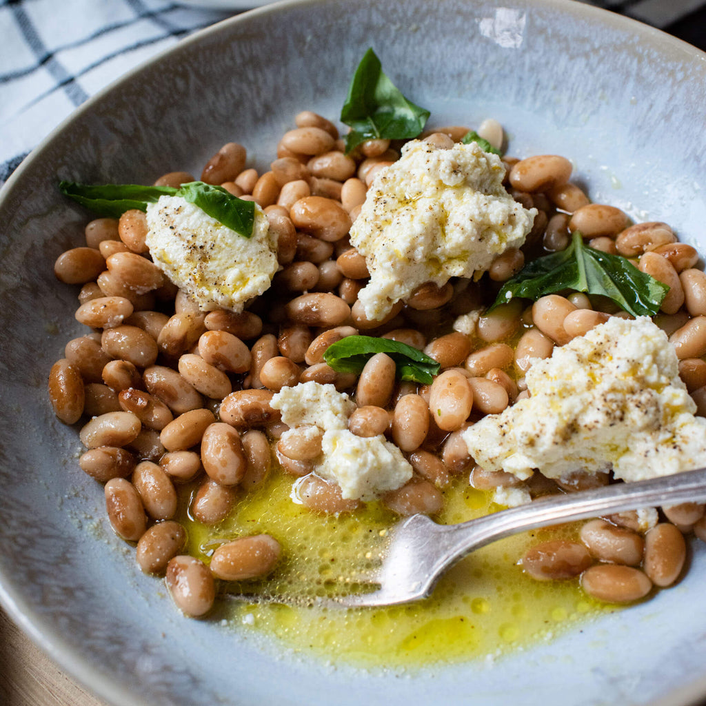 Beans al limone with Primary Beans Organic Southwest Gold beans