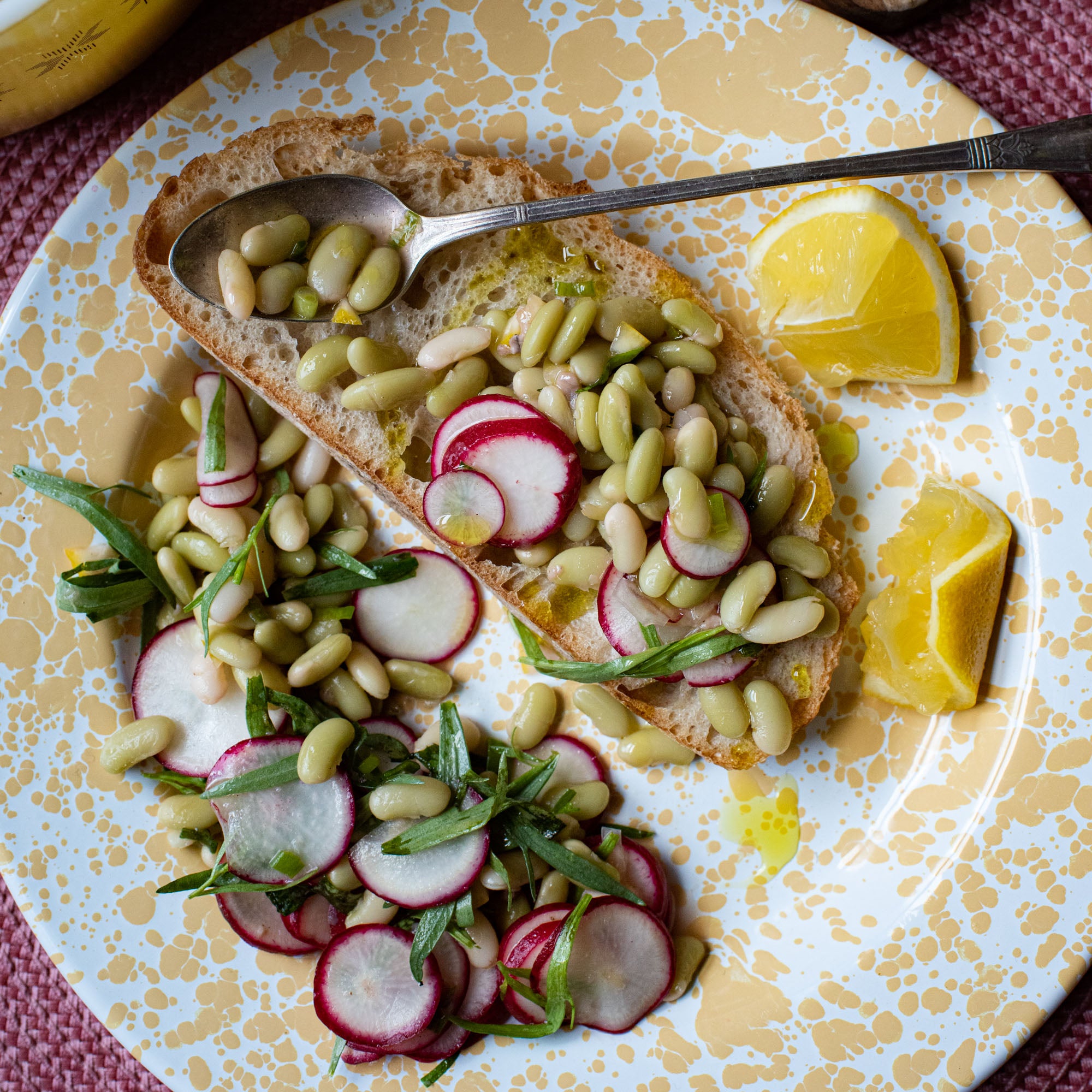 Beans on toast with Primary Beans Organic Flageolet beans