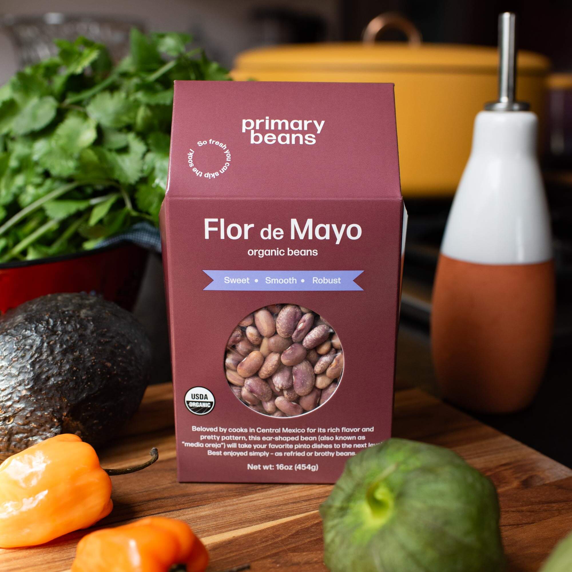 Organic Primary Beans Flor de Mayo beans