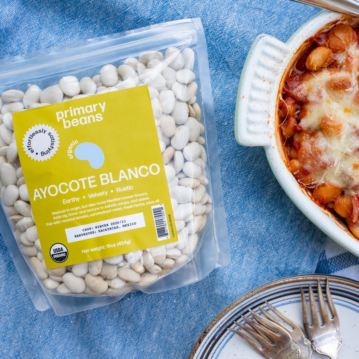 Primary Beans Organic Ayocote Blanco beans with recipe