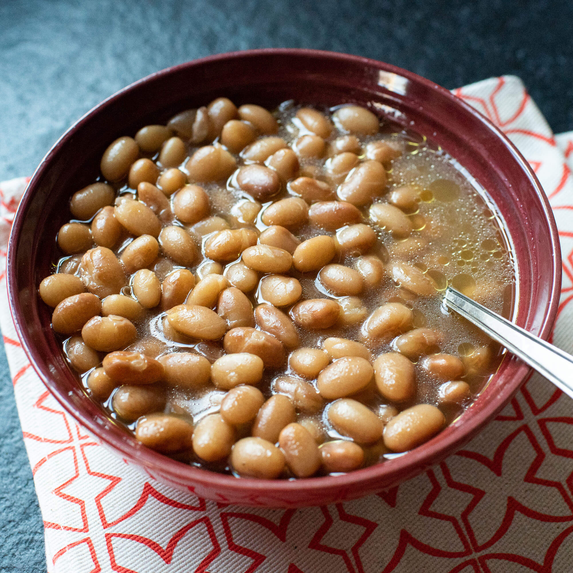 Primary Beans brothy Mayocoba beans